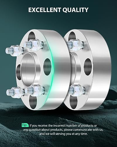 SCITOO 1.5 inch 4X4.5 Hubcentric Wheel Spacers 4x114.3mm to 4x114.3mm - color: Silver, size: 2pcs - 4x4.5 -12x1.25-1.5inch-66.1mm