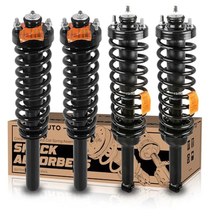 KUIPERAUTO 171583R 171583L 171325 Front+Rear Suspension Struts Shocks Complete Assembly Shock Absorbers w/Coil Spring Compatible for Honda CR-V 1997 1998 1999 2000 2001 Left Right (Set of 4) - size: 4x Front+Rear Struts, style: 1997-2001