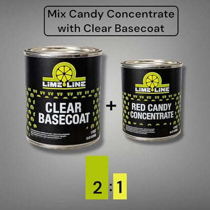 LiME LiNE Transparent Candy Concentrate, Solvet based for Automotive Custom Painting: Mega 16oz (Red Candy 16oz) - color: Red Candy