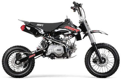 28mm High Performance Exhaust Muffler Silencer Pipe Assembly kit Dirt Bike Motocross CRF50 SSR - color: Red+Black