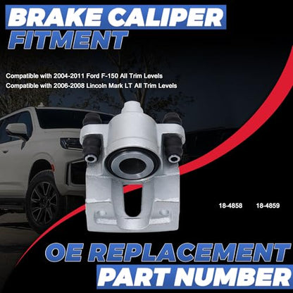 Rear Brake Calipers Compatible with 04-11 Ford F-150, 18-4858 18-4859 - size: Rear 18-4858+18-4859