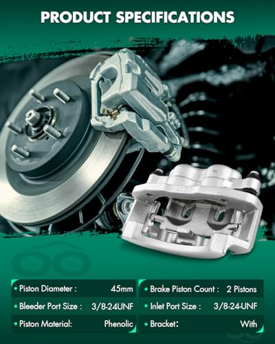 SCITOO 1PC 18B4748 Rear Passenger Side Disc Brake Caliper With Bracket - size: Rear Passenger[18B4748]