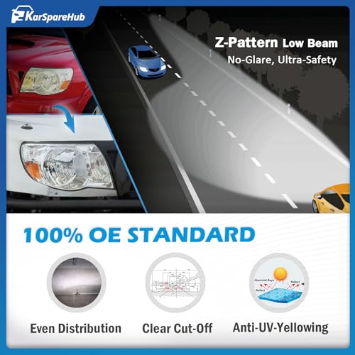 Halogen Headlights for 2005-2011 Toyota Tacoma - color: Polished Chrome | With High & Low Beam Bulbs