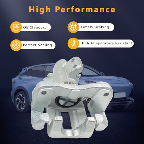 2 Pcs Brake Calipers w/Bracket Fit for 2006-2015 Honda Civic 2006-2018 Acura CSX ILX, Driver and Passenger Side Disc Brake Calipers Replace for 19B3298 19B3299 - size: 19B3298+19B3299