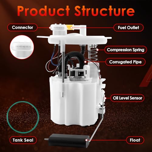E8752M Electric Fuel Pump Module Assembly with Sending Unit & O-Ring - color: E8752M