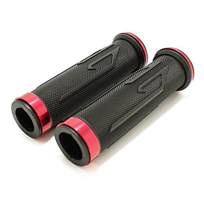 Universal Motorcycle Arrow Rubber Gel Hand Grips for 7/8" 22mm Handlebar Sports Bike Street Bike - color: Red