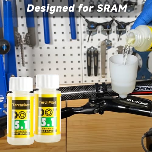 Bicycle DOT 5.1 Brake Fluid High Performance DOT Oil for SRAM/Hayes/Hope/Formula Hydraulic Disc Brakes,120ml/4oz