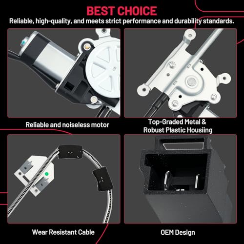 BDFHYK 741-539 Power Window Regulator with Motor Front Right Compatible with Jeep Cherokee 1991-1996, Jeep Comanche 1991-1992 - size: Front Right, style: 1991-1996 Jeep Cherokee
