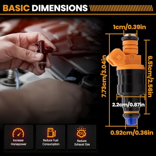 Fuel Injectors 0280150943 Compatible with Ford Lincoln 4.6L 5.0L 5.4L 5.8L - size: 0280150943 8P