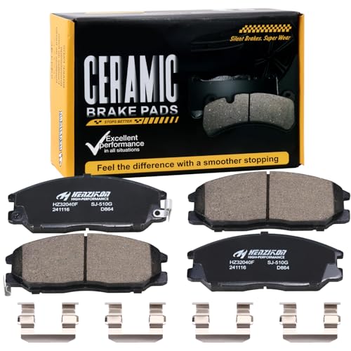 D864 Front Ceramic Brake Pads Kit Fit For Hyundai Santa Fe 2001-2006, For Hyundai XG350 2002-2003, For Hyundai XG300 2001 - style: HZ864
