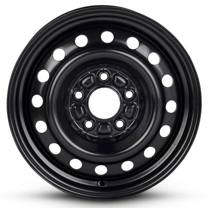 New OEM Replacement Wheel 15x5.5 in for 2007-2012 Hyundai Elantra Painted Black Steel Rim 5-114.3 - size: 15x5.5 - Wheel