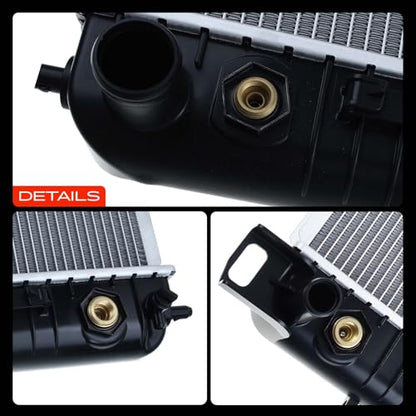 A-Premium 34" Engine Coolant Radiator with Transmission & Engine Oil Cooler - style: With Engine Oil Cooler