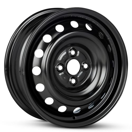 15x5.5 in Steel Wheel Rim 4 Lug 100mm 45mm Offset 54.1mm CB| Powder-Coated Black finish Fits 2004-2006 Scion xA | New OEM Replacement | 4261152310 - size: 15x5.5 inch - xA