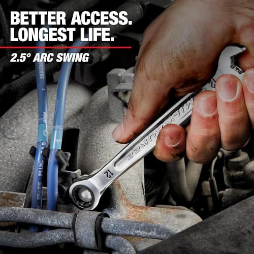 Milwaukee 48-22-9406 7pc Ratcheting Combination Wrench Set - Sae