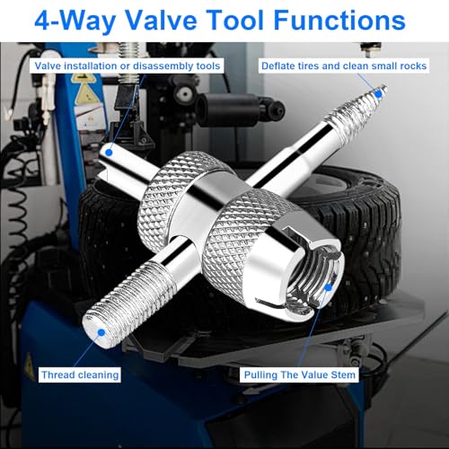 Tire Valve Stem and Valve Core Removal Tool Set, 44 pcs