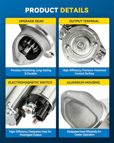 PHILTOP 6975N Starter Compatible with Hyundai Sonata for Kia Optima,1.2KW - size: 6975N