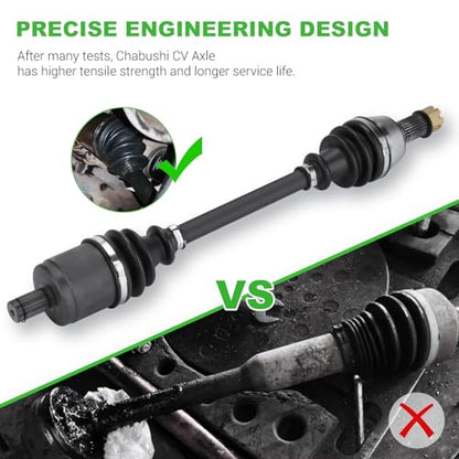 Front Right/Left CV Axles for Polaris 50“ 2012-2021 RZR 570, 2008-2014 RZR 800 (excluding S & 4-seater editions), 2 Front CV Axles Drive Shaft Assembly Set Replace for 1332440 - size: 2 * front