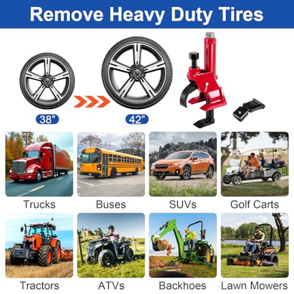 Manual Tire Bead Breaker and Tire Bead Breaker Slide Hammer and Tire Dolly for Tire Changing Tool Tire Changer Kit
