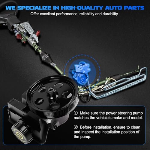 20-326 Power Steering Pump fit for 2006-2011 Focus 2.0L 2.3L 2.5L - size: 20-326