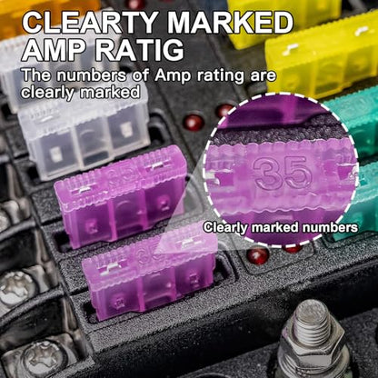 1200PCS Car Fuses Assortment Kit, 520PCS Standard Fuse Kit + 680PCS Mini Fuses + 2 Pullers for Auto/RV/Truck/Motorcycle (2A 3A 5A 7.5A 10A 15A 20A 25A 30A 35A 40A) (1200PCS)