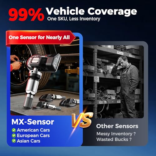 Autel TPMS Sensors, MX-Sensor 315+433MHz, Universal Tire Pressure Sensor
