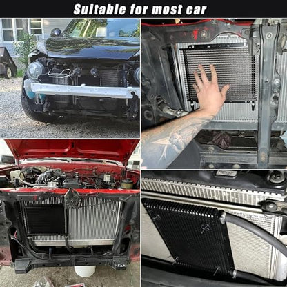 Transmission cooler, Aluminum trans cooler, Black transmission cooler kit