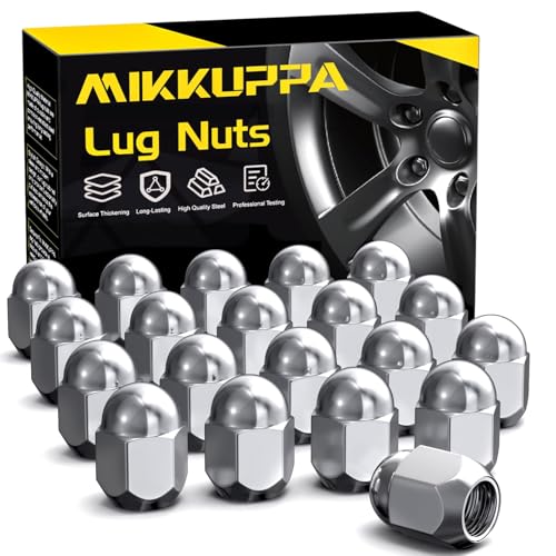 MIKKUPPA M12x1.25 Lug Nuts 20PCS, Replacement for Subaru Factory Wheels - color: Chrome, size: M12x1.25 (for Subaru)
