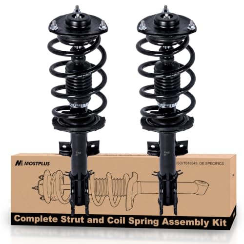 MOSTPLUS Pair Front Complete Strut Assembly 373044 Compatible with 2010-2012 Hyundai Santa Fe Coil Spring Shock Absorbers - style: 2010-2012 Santa Fe