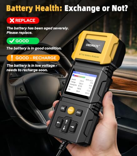 12V/24V Battery Tester with Printer OBDMATE BT770 Battery Load Tester