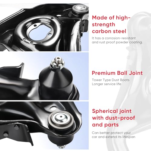 K620251 Front Lower Control Arm - Lower Control Arm Kit for 1982-2005 Chevrolet S10 Blazer LLV,1982-2003 GMC S-15 Jimmy Pickup Sonoma,1996-2000 Isuzu Hombre K620252 2Pcs