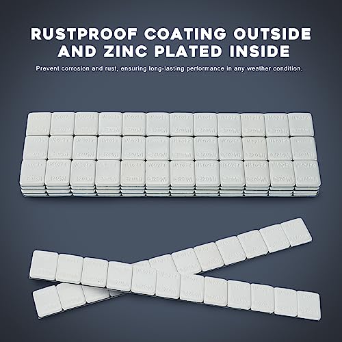 1/4oz Adhesive Stick On Wheel Weights, 960PCS, Gray - color: Gray