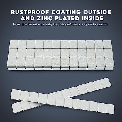 1/4oz Adhesive Stick On Wheel Weights, 960PCS, Gray - color: Gray