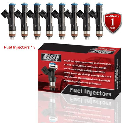 Set of 8 Fuel Injectors FC3Z9F593A FJ1520 62022 0280158344 Replacement - size: FJ1520