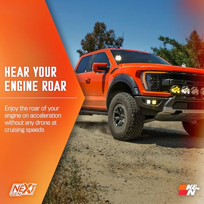 K&N NextGen Cold Air Intake System: High-Flow Cotton Filter: Compatible with 2021-2026 FORD F150; F150 Raptor; 50-2617 - style: NextGen