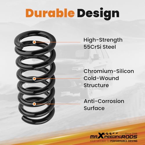 maXpeedingrods 2-3” Front Lowering Springs for GM C1500 STD Cab 1988-1998 - size: 2-3" Front