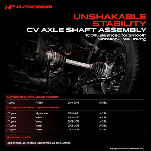 A-Premium Front Left Driver Side CV Axle Shaft Assembly - style: Front Driver Side