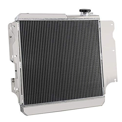 ALLOYWORKS 4 Row Core Full Aluminum Radiator For Jeep Wrangler YJ TJ 2.4L & 2.5L & 4.0L & 4.2L 1987-2006