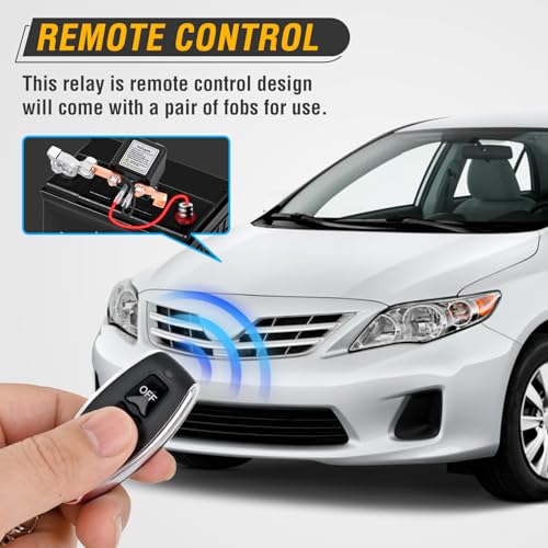 Nilight Remote Battery Disconnect Switch 12V 200A - color: 200A Remote Control