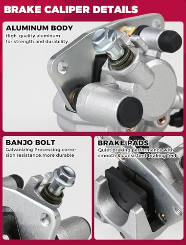 Front Brake Caliper for Suzuki Eiger 400 500 Ozark 250 LT-Z250 LT-Z400 - size: for arctic cat model