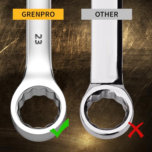 GRENPRO 7PC Metric Large Wrench Set, 23-32MM Combination Open End Wrenches - style: Metric Wrench Set Large