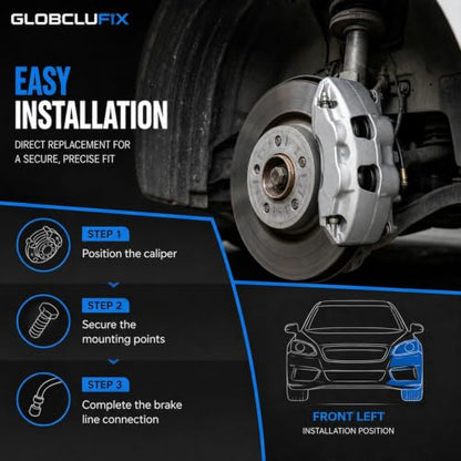 Front Left Brake Caliper Compatible with F Series 150 2010-2011 - size: left