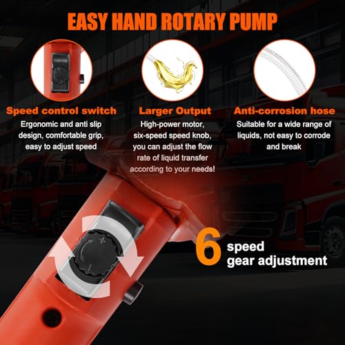 110V Electric Fuel Transfer Pump-High Power 1980W Multi-Functional Liquid Transfer Pump Includes 91CM stainless steel tube + 2M steel wire hose for Diesel,Lubricants,Water,Slightly viscous liquid - style: 110V 1980W