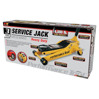 Performance Tool W1617 3 Ton Low Profile Hydraulic Garage Floor Jack - style: 3 Ton (6,000 lbs)