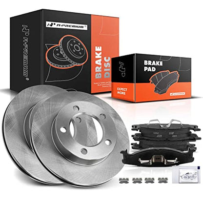 A-Premium 11.71 In (297.5mm) Front Vented Brake Rotors and Ceramic Pads Kit - style: 1994-1996