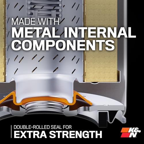K&N Oil Filter: 20,000 Mile Engine Protection with Wrench Off Nut, HP-4003 - size: 1 inch