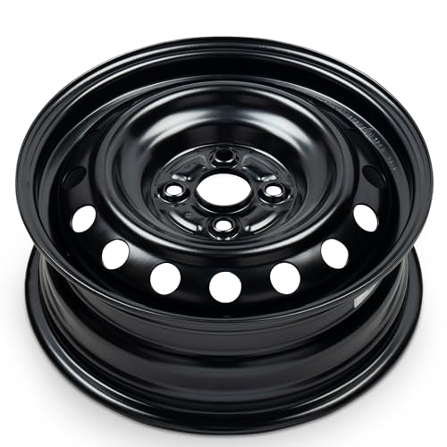 15x5.5 in Steel Wheel Rim 4 Lug 100mm 45mm Offset 54.1mm CB| Powder-Coated Black finish Fits 2004-2006 Scion xA | New OEM Replacement | 4261152310 - size: 15x5.5 inch - xA