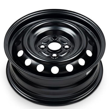 15x5.5 in Steel Wheel Rim 4 Lug 100mm 45mm Offset 54.1mm CB| Powder-Coated Black finish Fits 2004-2006 Scion xA | New OEM Replacement | 4261152310 - size: 15x5.5 inch - xA