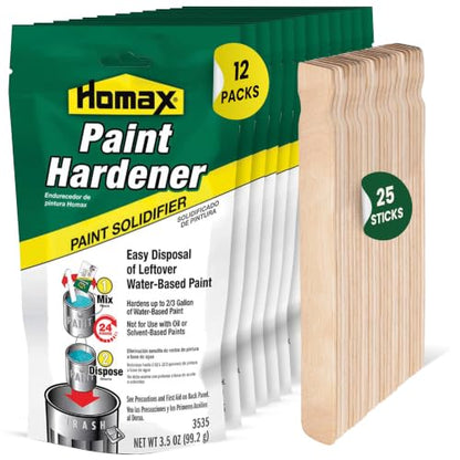 HOMESPHERE Homax Paint hardener for Disposal, Paint Drying Powder, 12 Packs