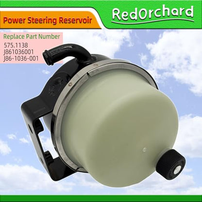 575.1138 J861036001 J86-1036-001 Power Steering Reservoir Fit for Peterbilt 379 386 387 389 567 579 587 & For Kenworth T660 T680 T800 W900 Truck Power Steering Fluid Reservoir Tank with Cap