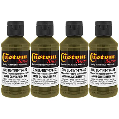 Custom Coat 3 Ounce, Olive Green, Bedliner Tint Concentrate, 4 Pack - color: Olive Green, size: 3-Ounce (Pack of 4)